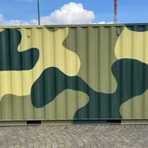 Contenedor Marítimo de 20 Pies – Camuflaje
