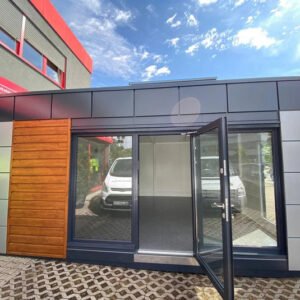 Contenedor de oficina tipo London 6,00 x 4,70 m